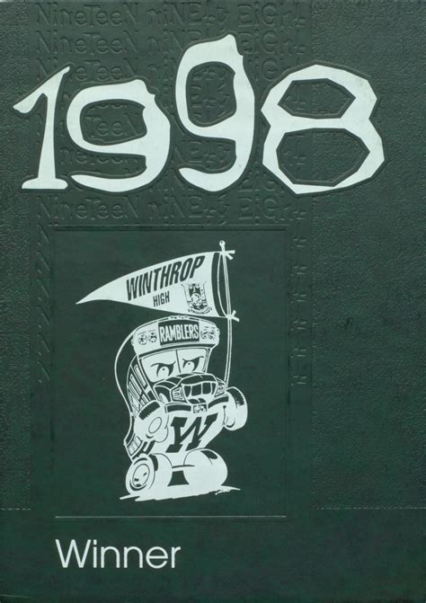 1998 yearbook from Winthrop High School from Winthrop, Maine for sale