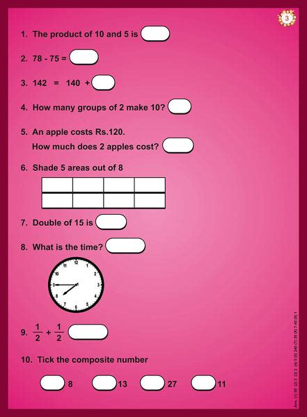 MENTAL MATHS WORK BOOK ( PART 3 ) – Edu Toys