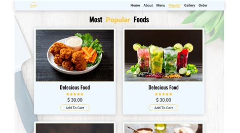 Food Delivery Website Source Code Using HTML CSS and JavaScript Free Download 的图像结果