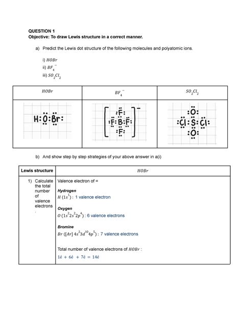 Lewis Dot Structure For Hobr