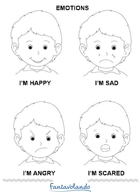 Emotions | Attività prescolari, Emozioni età prescolare, Pagine di esercizi