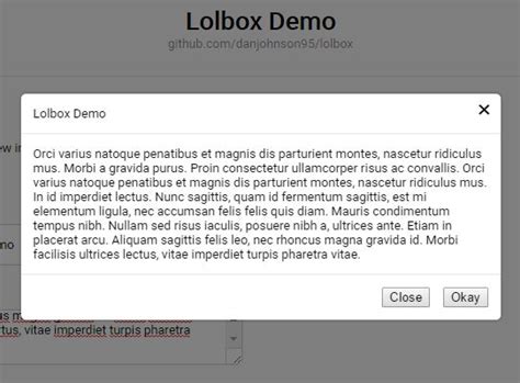 Modern Dialog & Modal Plugin With jQuery And Dialog Element - Dialogify ...