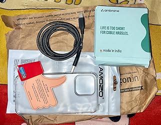 Ambrane Unbreakable 60W / 3A Fast Charging 1.5m Braided Type C Cable ...