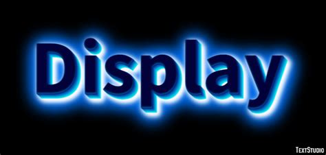 Text Display 的图像结果