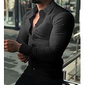Men's Shirt Dress Shirt Gradient Daily Holiday Black Red Blue Purple ...