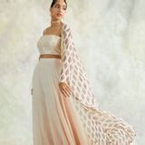 PEACH NAAZ | CROP TOP,JACKET,PANTS | SET OF THREE – palakandmehak