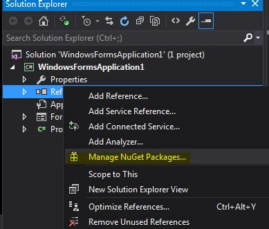 Image result for System.Windows.forms Not Adding to Dependency