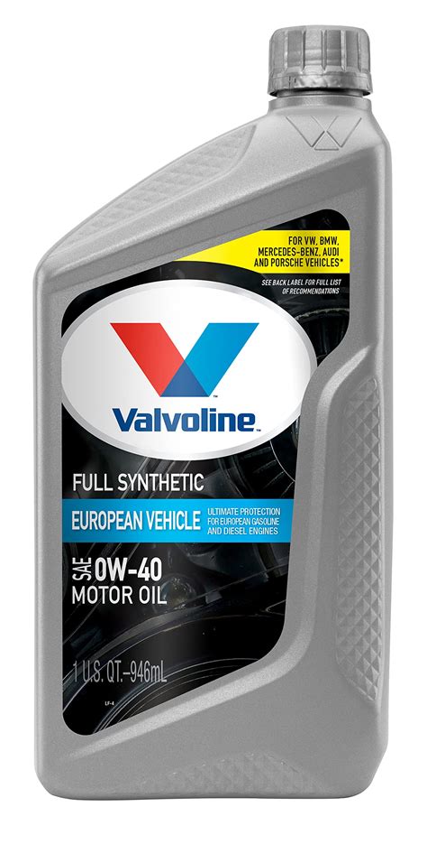 Valvoline European Vehicle Full Synthetic SAE 0W-40 Motor Oil 1 QT: Buy Online in Israel at ...