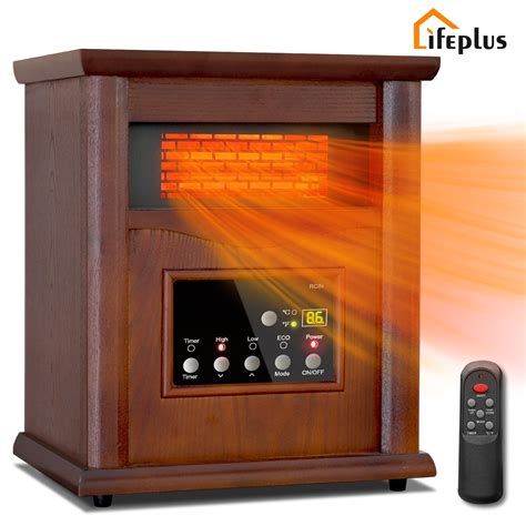 LifePlus Space Heater Infrared Quartz Electric Heaters 1500W Portable ...