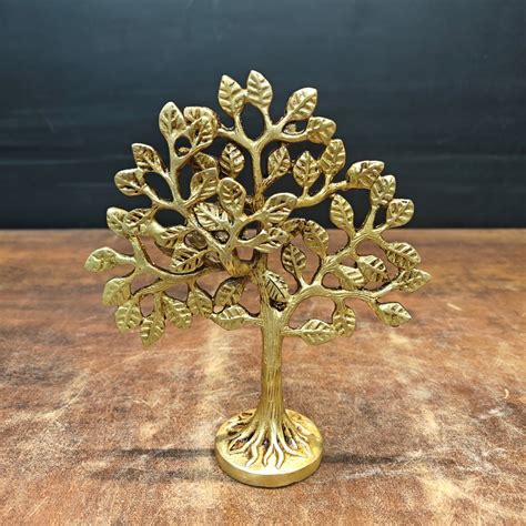 Brass Antique Kalpavriksha Tree 7" – StatueStudio