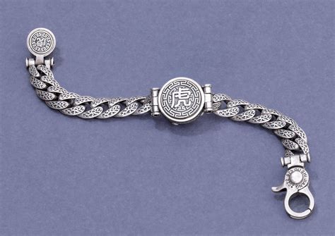 Fearless Tiger Rotating Silver Bracelet for Men | Orionz Jewels