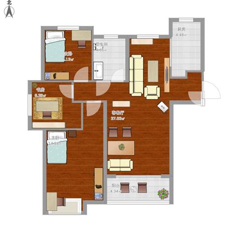 二居室90平米装修效果图,2021二居室90平米装修设计欣赏_住范儿