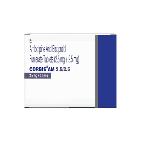 Corbis Am 2.5/2.5mg Strip Of 10 Tablets: Uses, Side Effects, Price ...