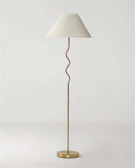 Squiggle Black Floor Lamp | Unique Wavy Zigzag Pole | Brightech ...