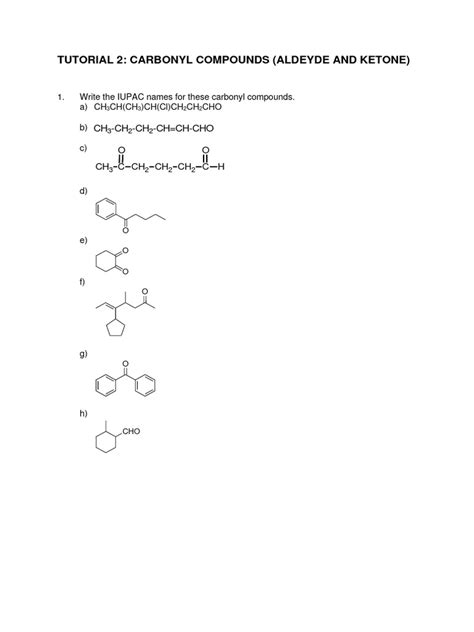 Carbonyl Compounds Notes 的图像结果