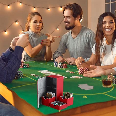 Buy 2 Boxes Double Deck Card Boxes Compatible with MTG Cards Leather ...