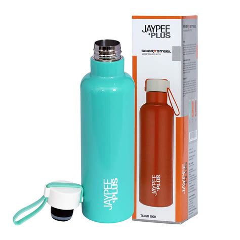 Buy Jaypee Plus Tango 1000 Stainless Steel Water Bottle, 900 ml, Green ...