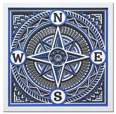Order Compass Mandala - Four 80 East Woodworks