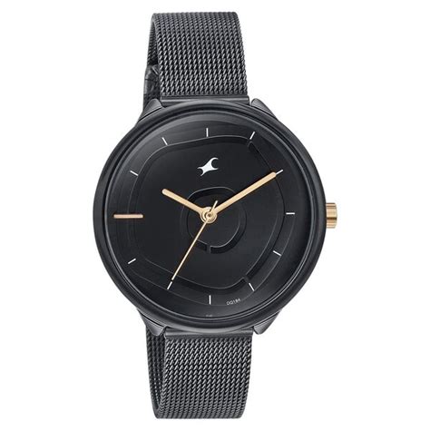 Buy Online Fastrack Stunners Quartz Analog Black Dial Stainless Steel ...