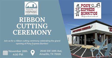 Ribbon Cutting Ceremony - Pony Express Burritos, 2648 SW 34th Ave ...