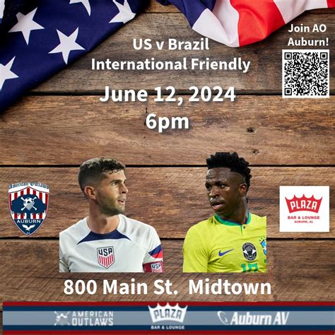 Watch party! USMNT v Brazil International Friendly, 1188 Opelika Rd ...