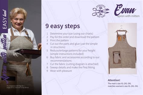 Image result for Chef Apron Pattern