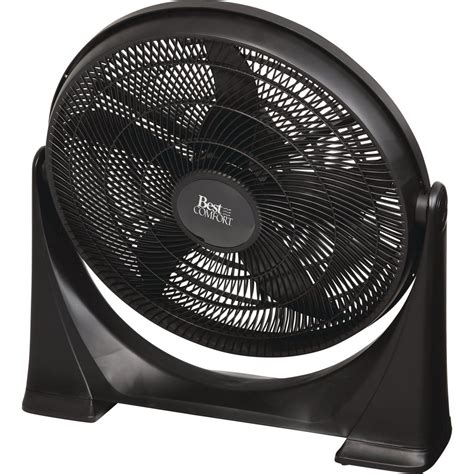 Best Comfort 20 In. 3-Speed Black Floor Fan | Do it Best