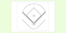 Colouring Page Of Baseball Bat | Colouring Sheets - Twinkl