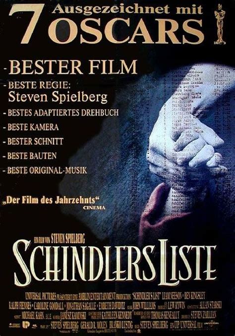 Schindlers Liste : Kinoposter | Filme, Schindlers liste, Gute filme