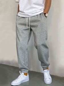 CULISH Solid, Self Design Men Grey Track Pants - Buy CULISH Solid, Self ...