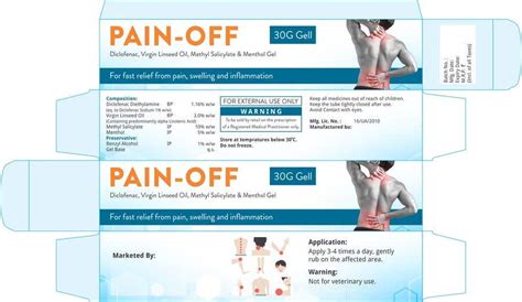 Entry #5 by NadeemRoomi for Need Packaging Design for a PAIN RELIEVE ...