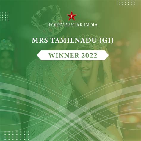 Mrs Tamilnadu 2022 (G-1) Dr Adeline Giles