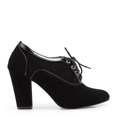Black Heeled Lace-up Shoe (3098401) | Truworths