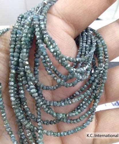 Diamond Beads - Blue Diamond Uncut Beads Manufacturer from Jaipur