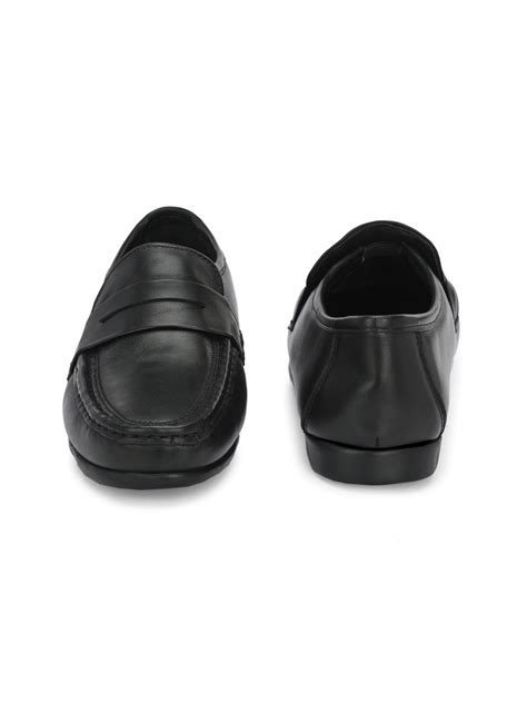CARLO ROMANO SHEEP LEATHER BLACK COLOR SLIP-ON MOCCASIN SHOE FOR MEN ...