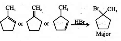 Which of the following alkenes can be used to prepare 1-Bromo-1 ...