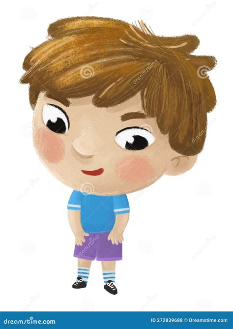 Cartoon Child Kid Boy Taking Off or Putting on Clothes by Him Self ...