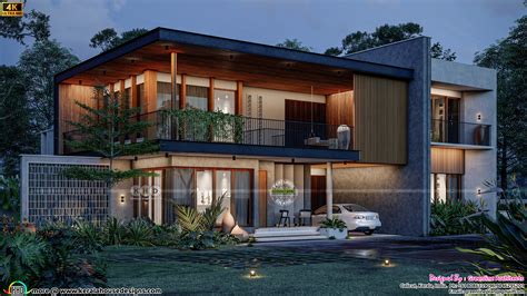 Modern Contemporary Style House Architecture 4000 sq-ft - Kerala Home ...
