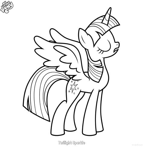 Twilight Sparkle 19 Coloring Page - Free Printable My Little Pony ...