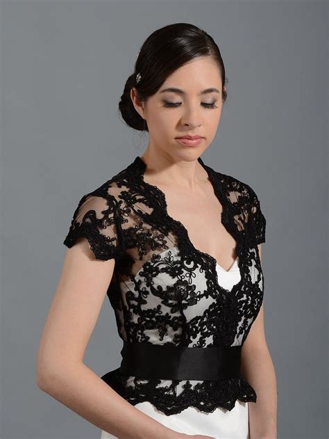 Black Lace Bolero Wedding Jacket Bridal Bolero Wedding - Etsy | Lace dress styles, Lace fashion ...