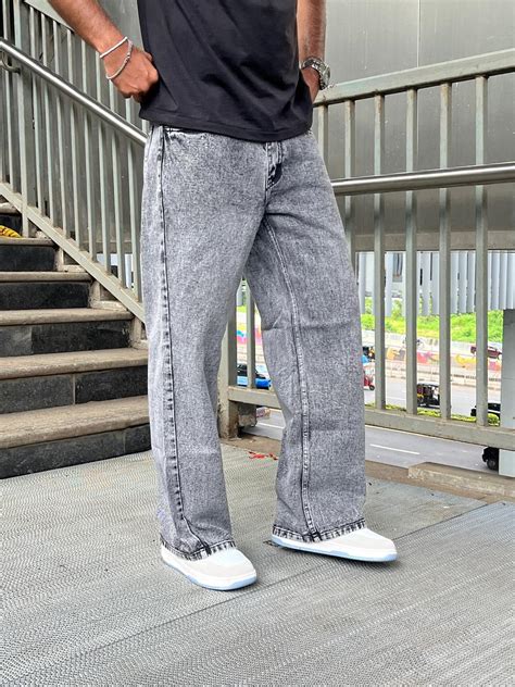 Smokestone Premium Charcoal Baggy Denim – Imaginary Scene
