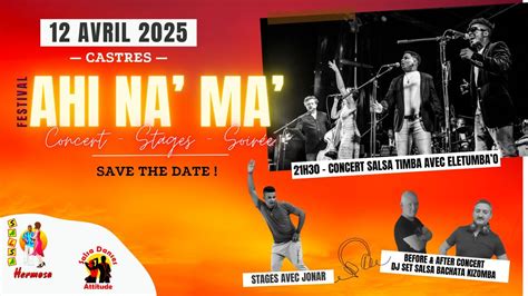 AHI NA’ MA’! - Stages Concert Soirée - Castres, Ecole de danse Salsa ...
