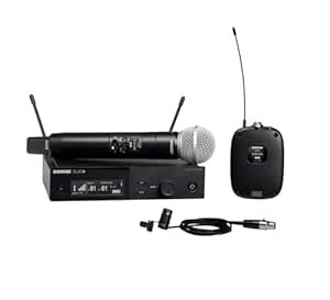 Shure SLXD124/85 Combo Wireless Handheld and Lavalier Microphone System ...