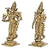 ARTVARKO Brass Laxmi Narayan Murti for Home Puja Handmade Standing ...