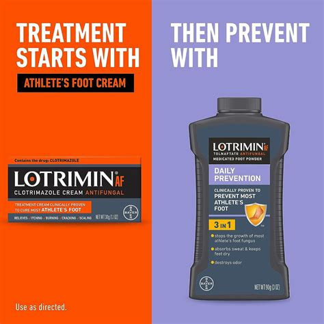 Lotrimin AF Cream 1% Antifungal Treatment for Athlete's Foot, Jock Itch ...