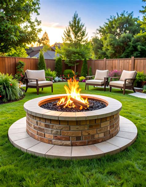 24 Brick Fire Pit Ideas: Cozy Outdoor Spaces for Summer - Too Much Time