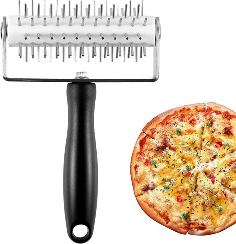 Pizza Dough Docker Pizza Roller with Spikes Stainless Steel Pastry ...