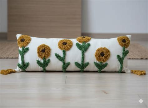 Sunflower Lumbar Cushion – Twamev Homes