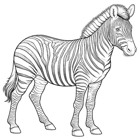 Zebra Coloring Pages Getcoloringpagescom