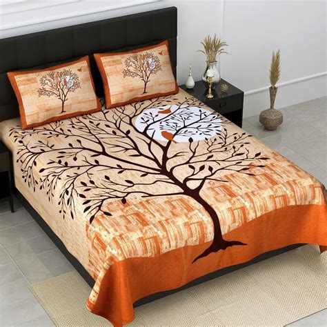 Cotton Printed Bed Sheets - Jaipuri Designer Bedspread Manufacturer ...